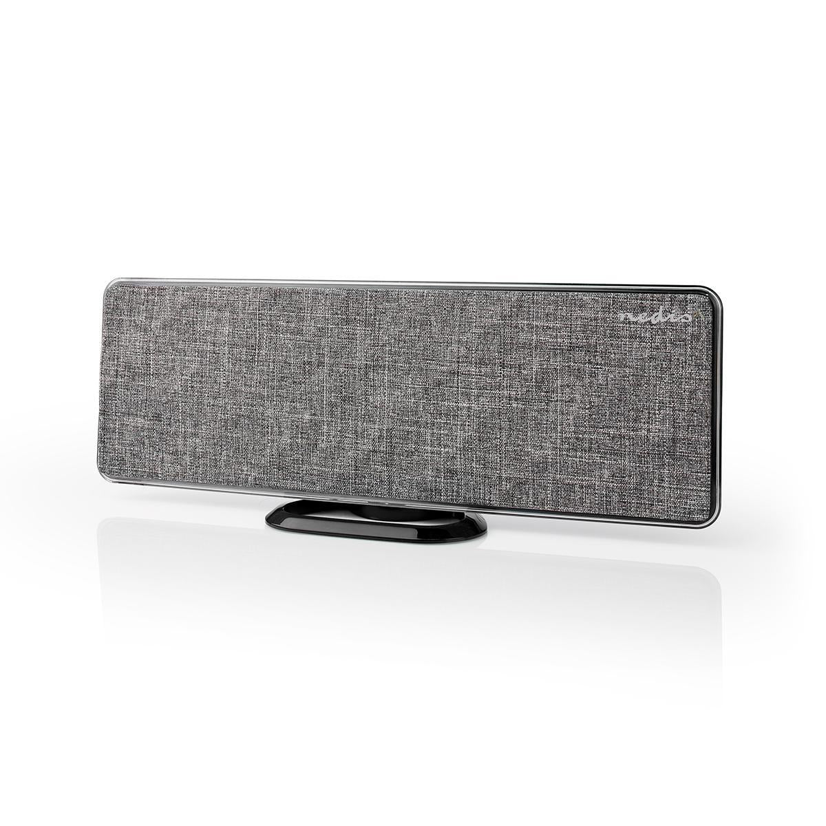 Indoor antenna | Active | FM / UHF / VHF | Reception area: 0-25 km | LTE700 | Gain: 28 dB | ABS / Fabric | Gray