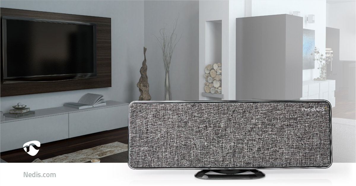 Indoor antenna | Active | FM / UHF / VHF | Reception area: 0-25 km | LTE700 | Gain: 28 dB | ABS / Fabric | Gray