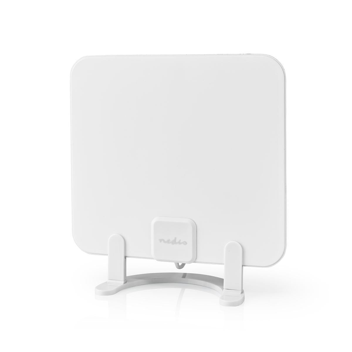 Indoor antenna | Active | FM / UHF / VHF | Reception area: 0-25 km | LTE700 | Gain: 30 dB | ABS | White