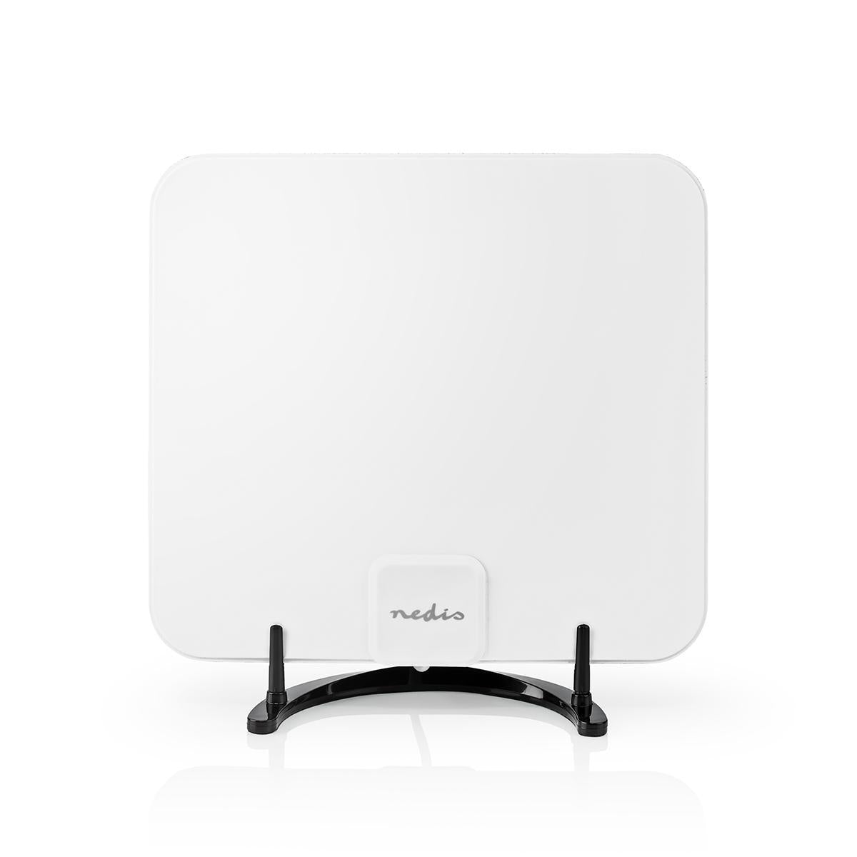 Indoor antenna | Active | FM / UHF / VHF | Reception area: 0-25 km | LTE700 | Gain: 30 dB | ABS | White