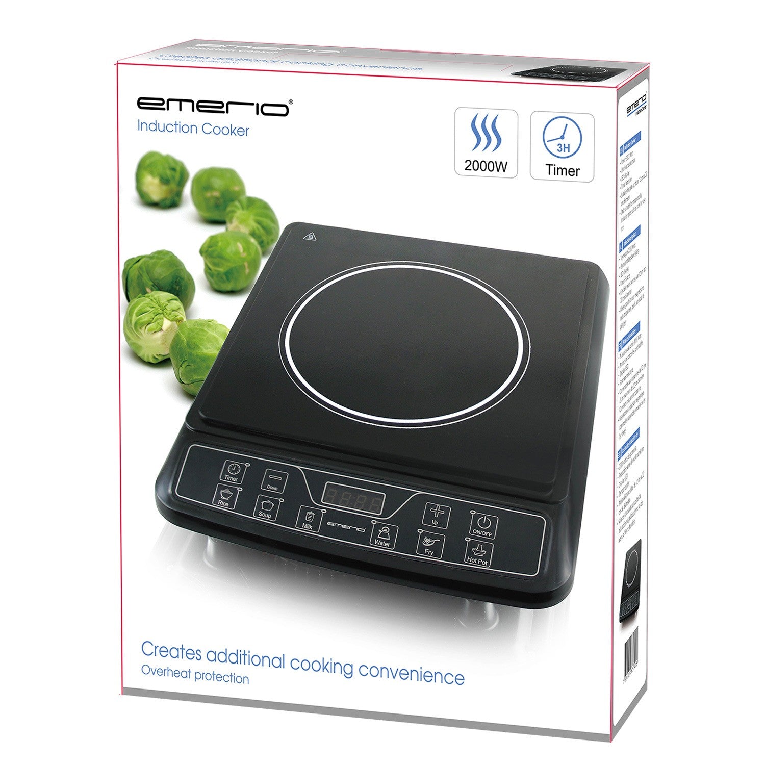 Induction plate Timer 2000W