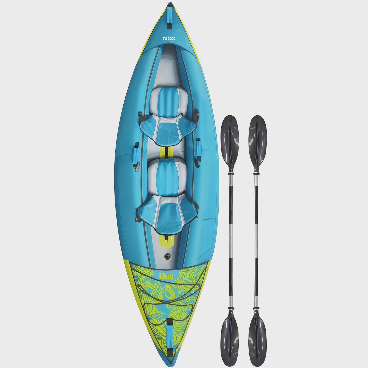 Inflatable 2-Person Kayak with Paddles and Pump