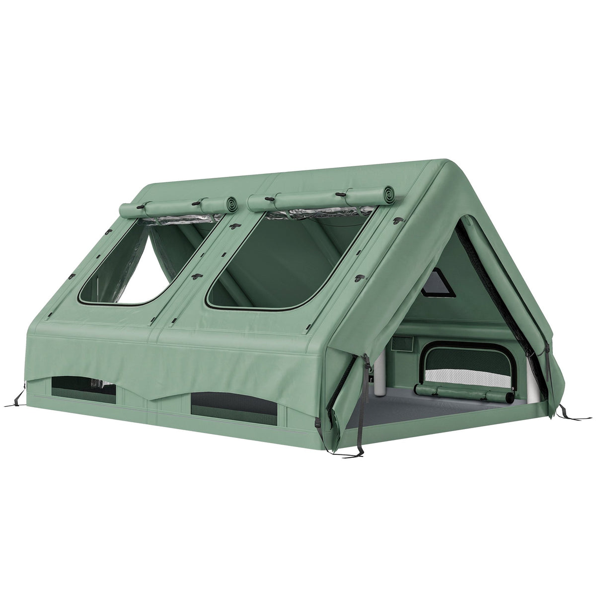 Inflatable 4-Season Tent for 8-10 People, Waterproof