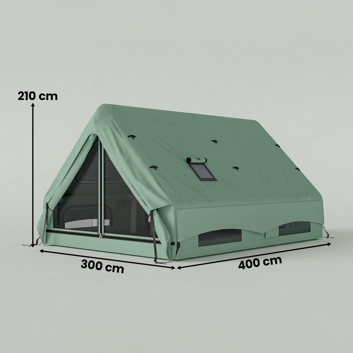 Inflatable 4-Season Tent for 8-10 People, Waterproof