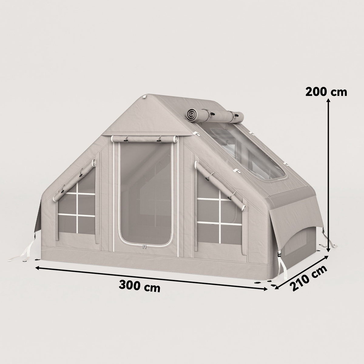 Inflatable Camping Tent, 5-8 People, 5000mm Waterproof