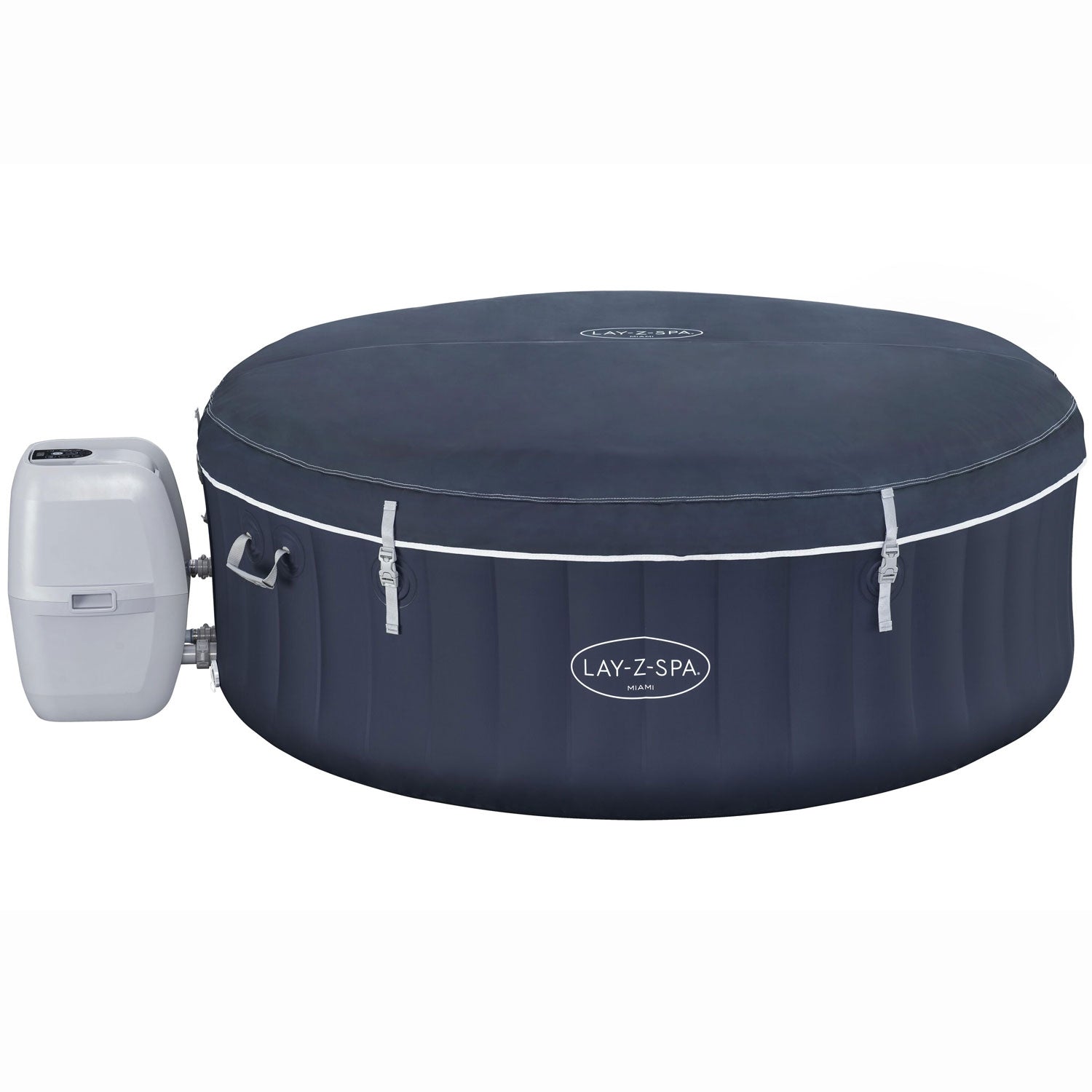 Inflatable Hot Tub, 4-Person, Energy Efficient, 120 Jets