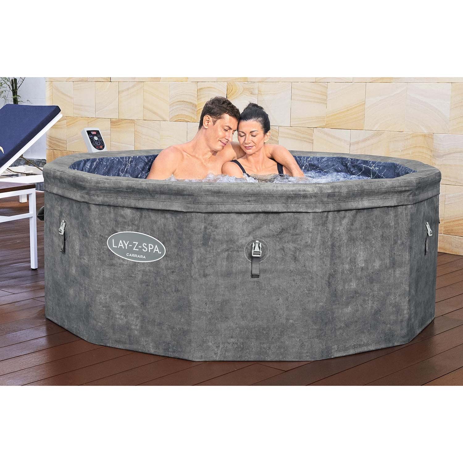 Inflatable Hot Tub, 6-Person, 140 Jets, Energy Efficient