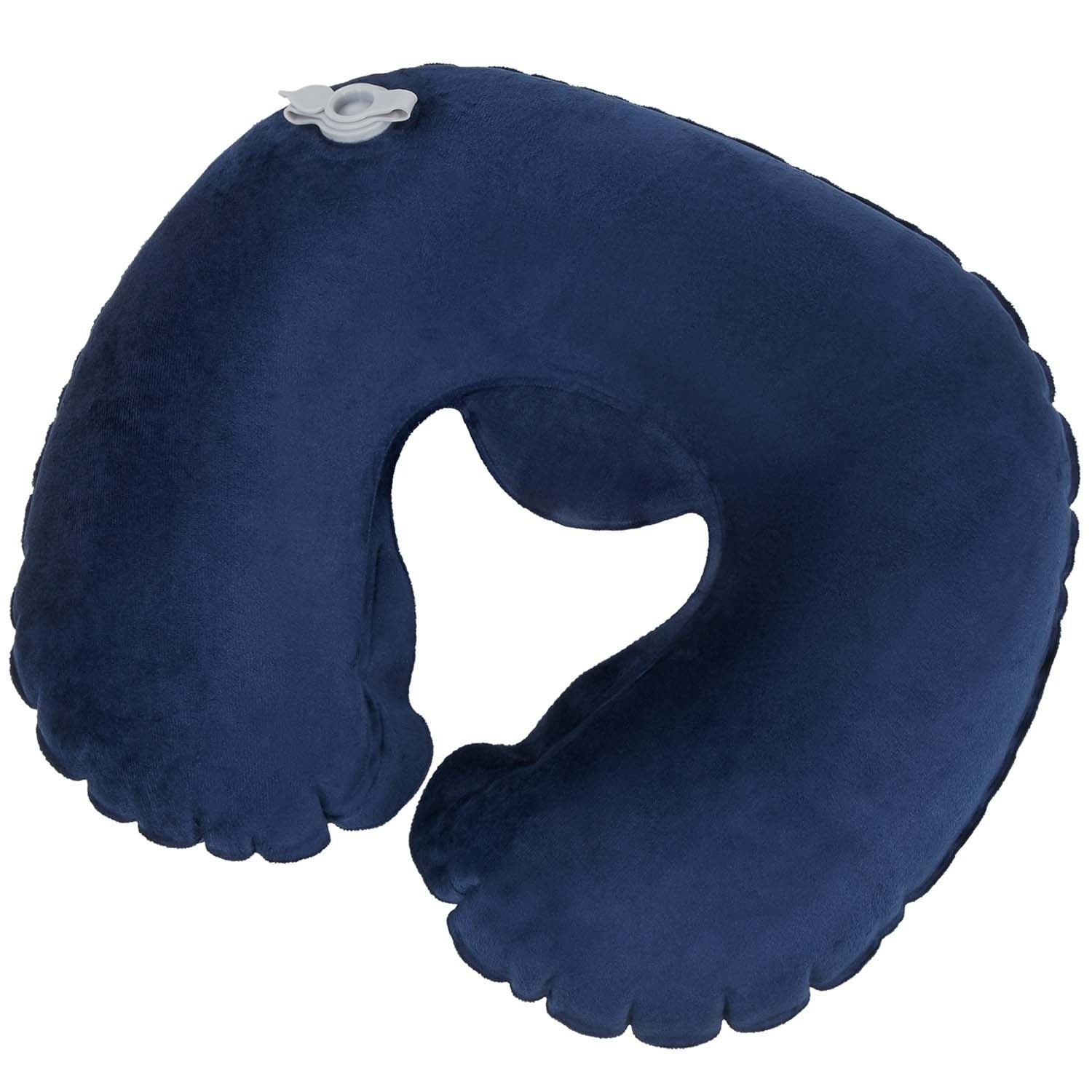 Inflatable Neck Pillow, Midnight Blue, Travel Comfort