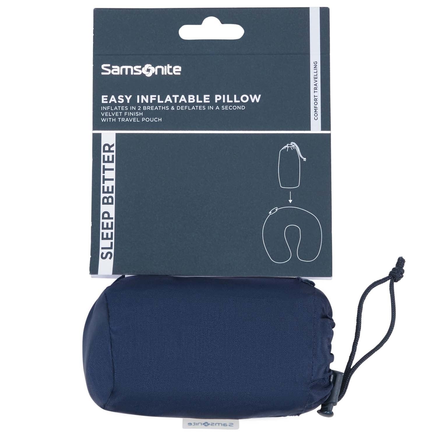 Inflatable Neck Pillow, Midnight Blue, Travel Comfort