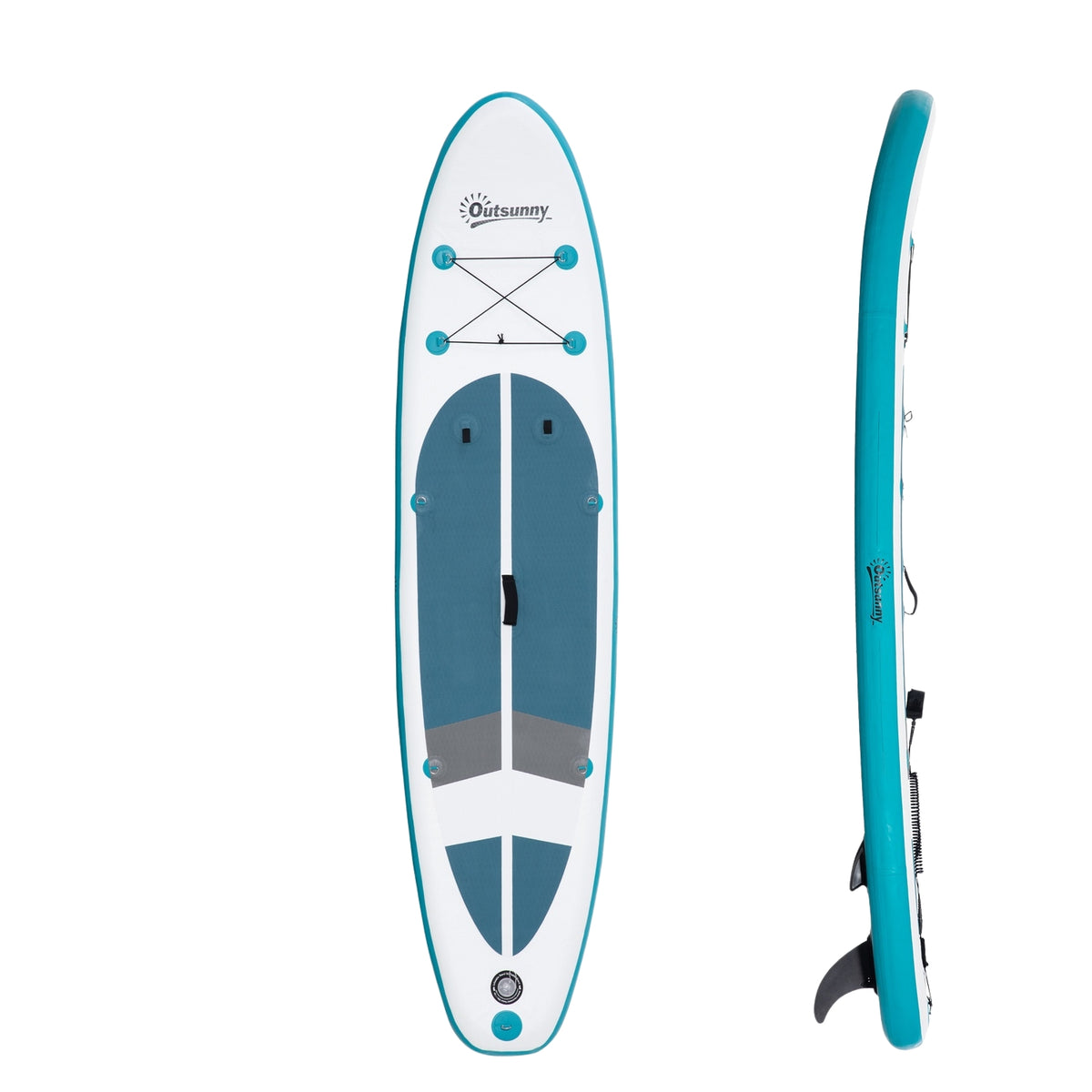Inflatable Surfboard 320 Cm Surfboard Sup Board Kayak Stand Up Board Inflatable Sup Board Set With Adjustable Paddle Foldable Non-Slip