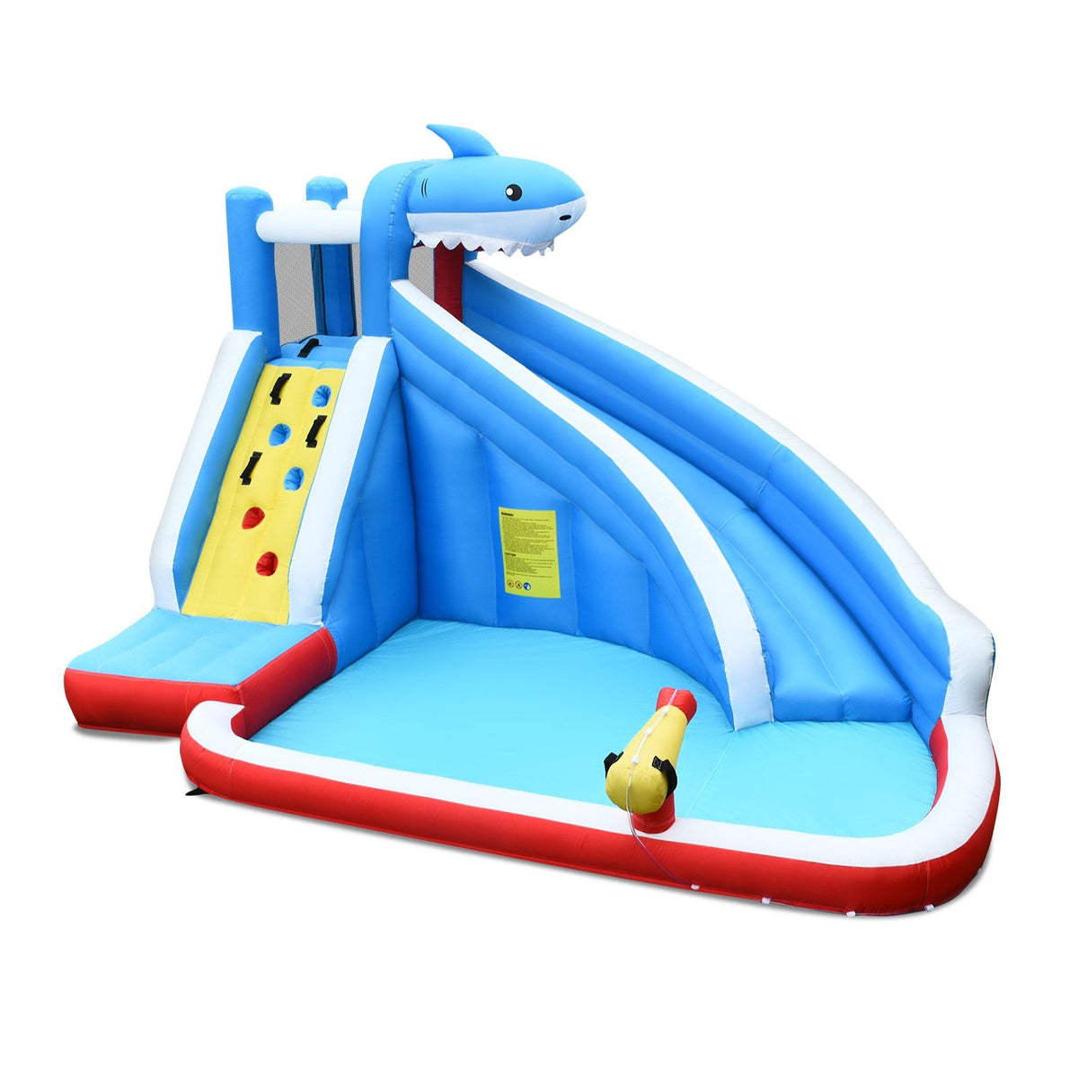Inflatable Water Park Bounce House, Slide, Climb Wall