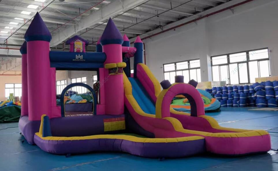 Inflatable Water Slide, Princess, Long Slide, No Blower