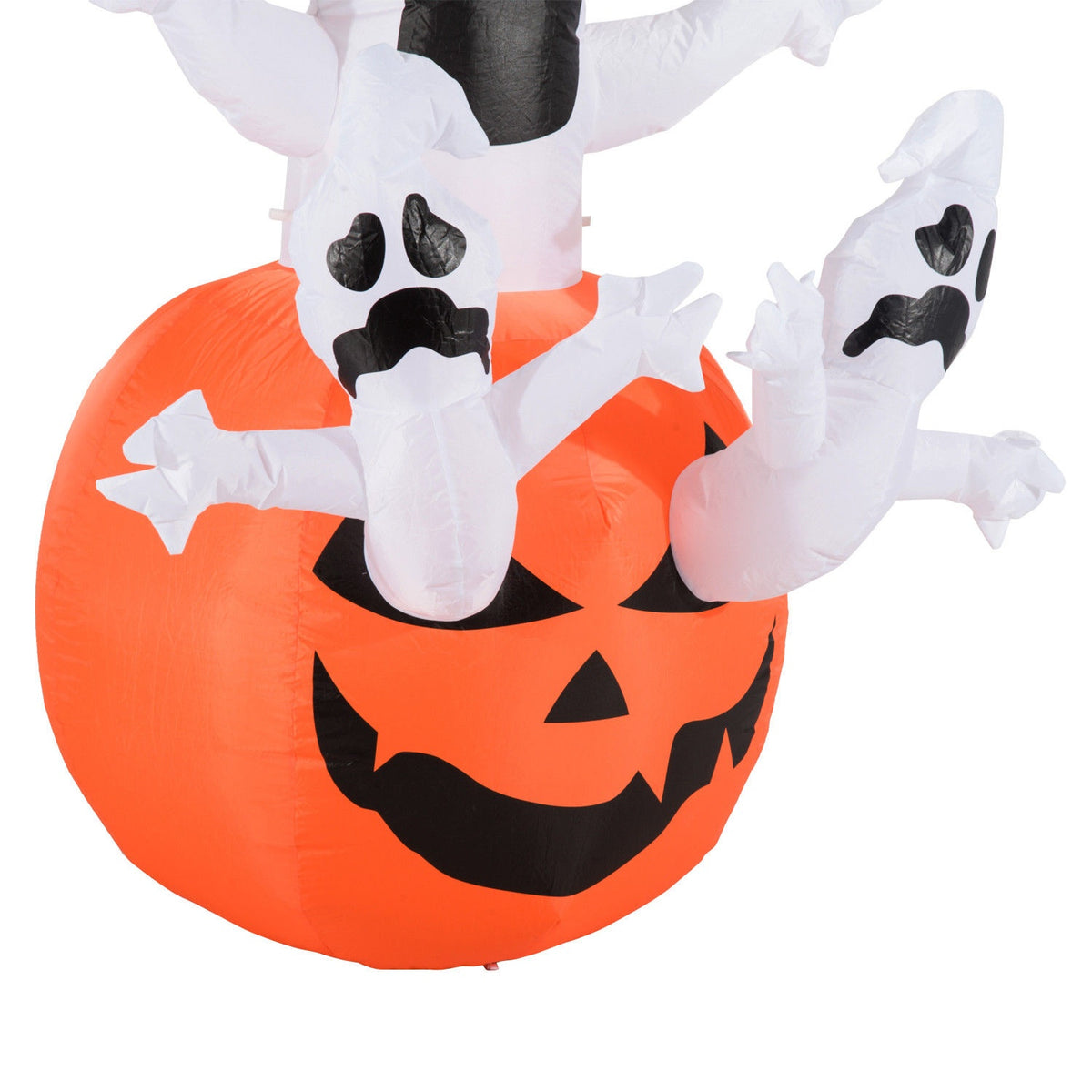 Inflatable pumpkin ghost ghost Halloween decoration air figure with LED lighting, polyester, 120x120x180cm