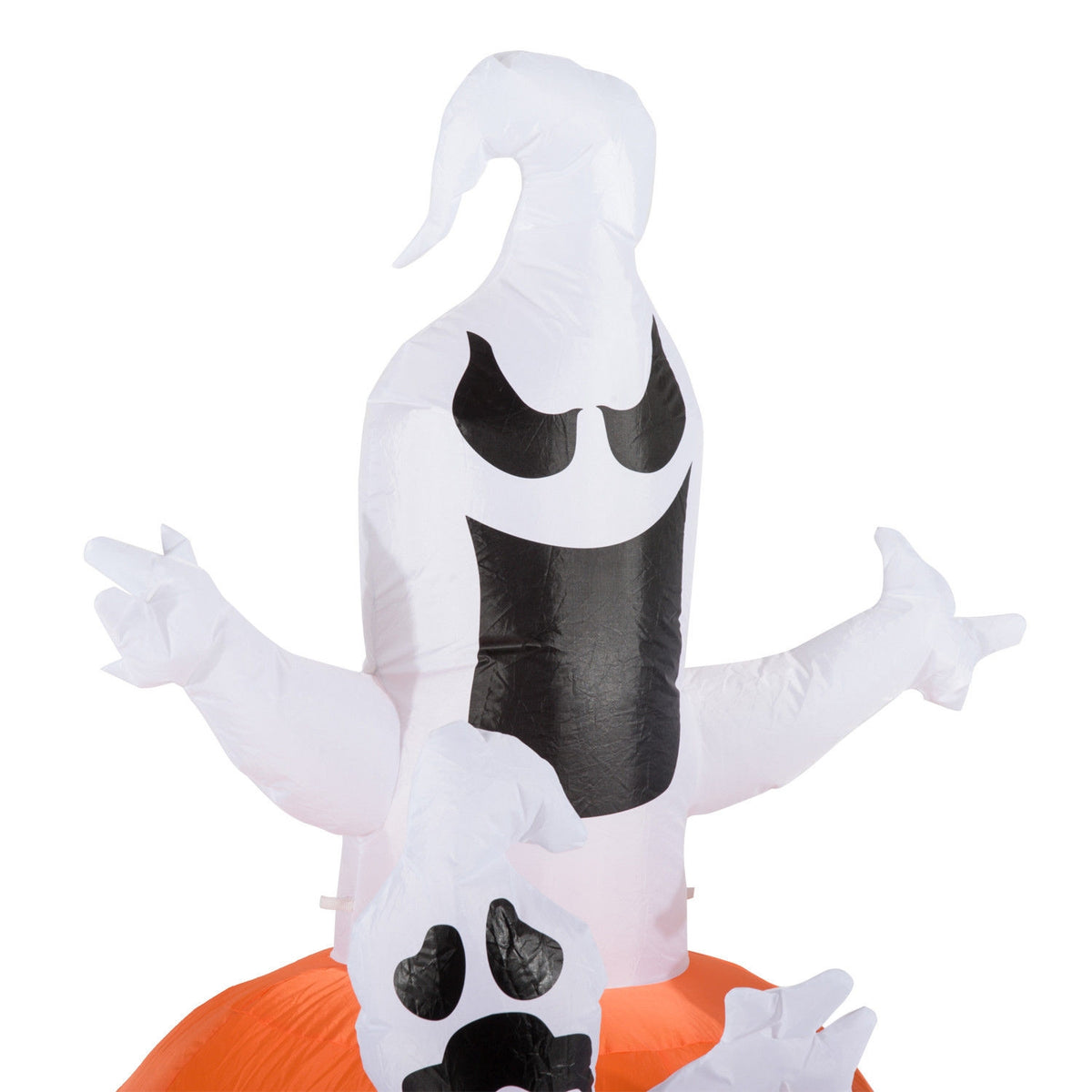 Inflatable pumpkin ghost ghost Halloween decoration air figure with LED lighting, polyester, 120x120x180cm