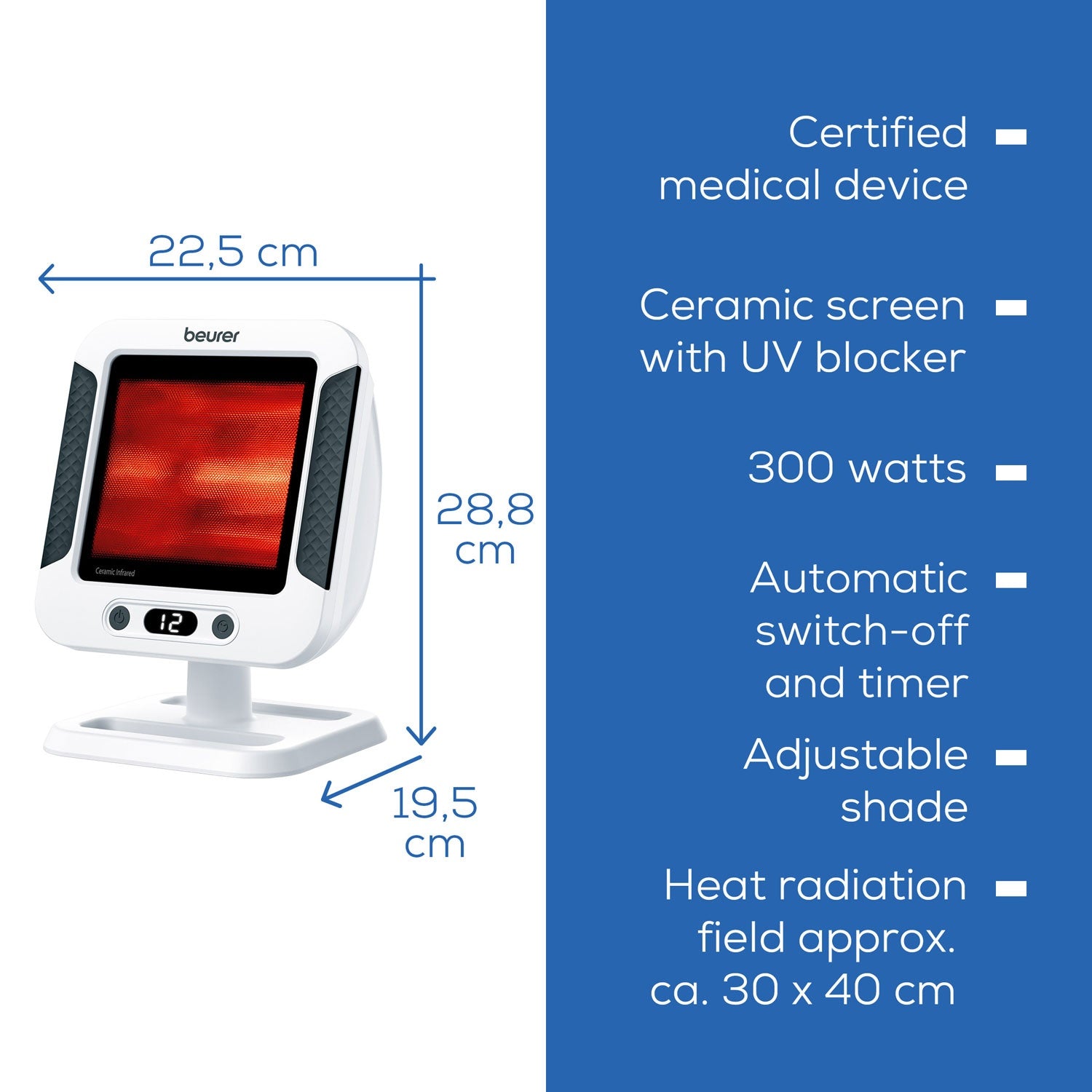 Infrared lamp 300 watts IL 60