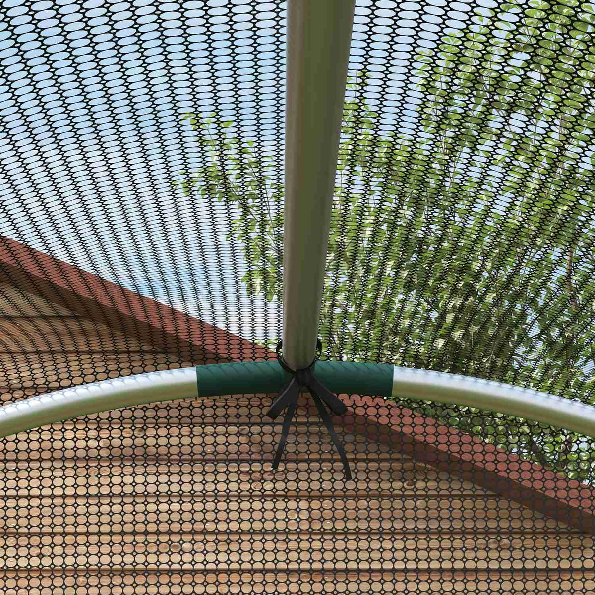 Insect Protection Net Garden Net Door Pest Protection Steel Frame Hdpe Black 1.2X1.2M