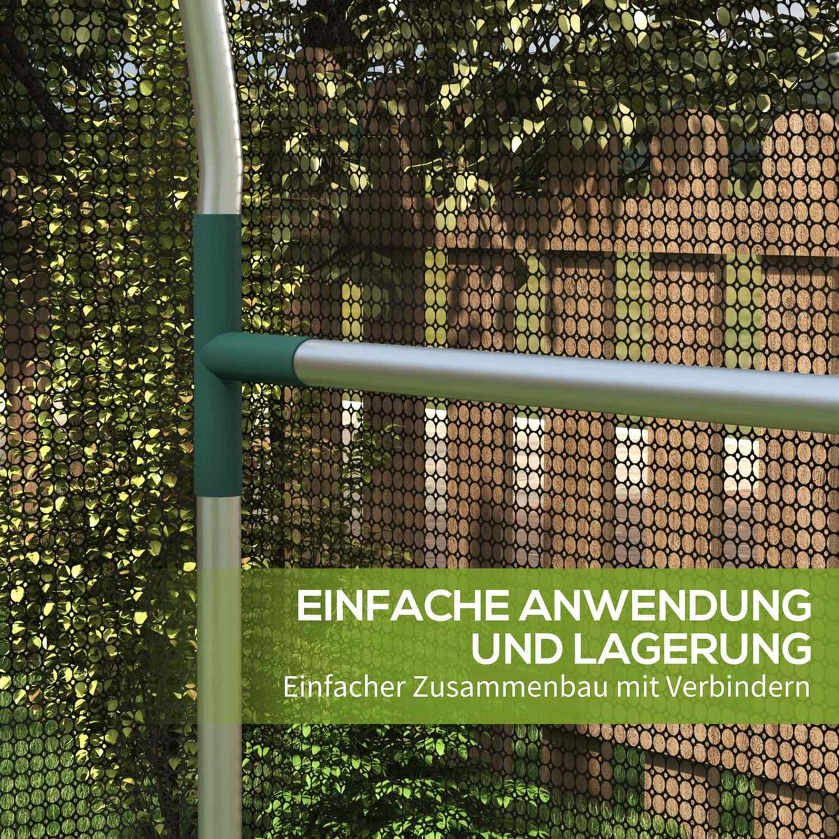 Insect Protection Net Garden Net Door Pest Protection Steel Frame Hdpe Black 1.2X1.2M