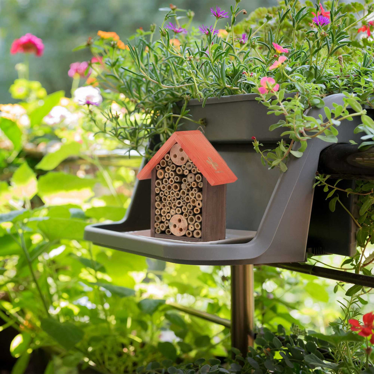 Insect hotel for wild bees