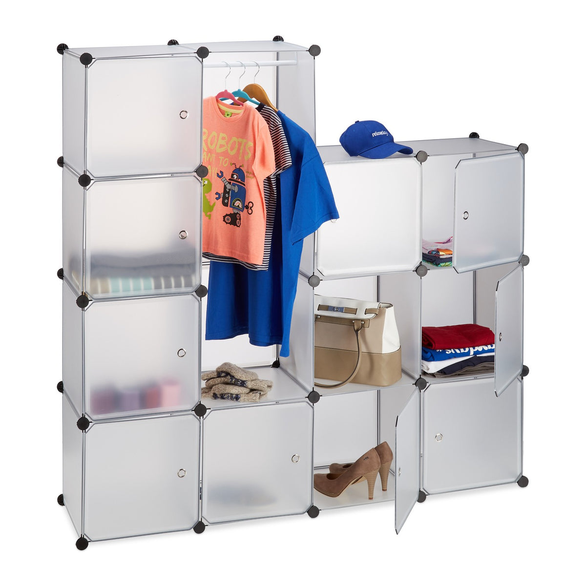 Insert system for wardrobe 12 compartments