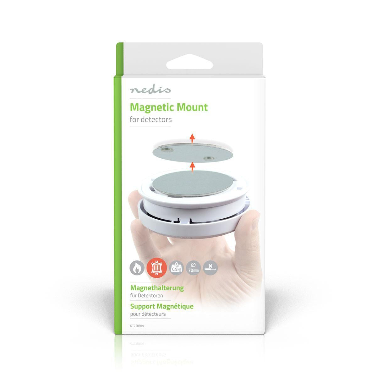 Installation of detector | Diameter: 70 mm | Magnetic | Tape | Silver