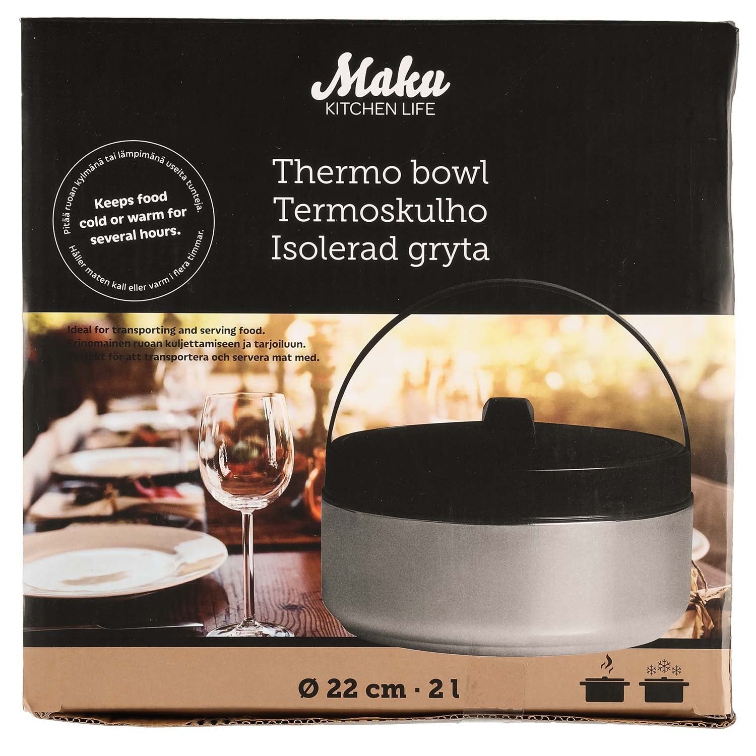 Insulated Thermos, 2L Capacity