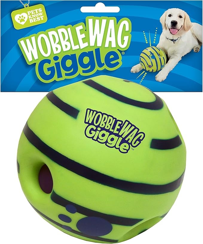 Interactive Dog Toy Ball – Giggle Sounds, No Batteries Needed