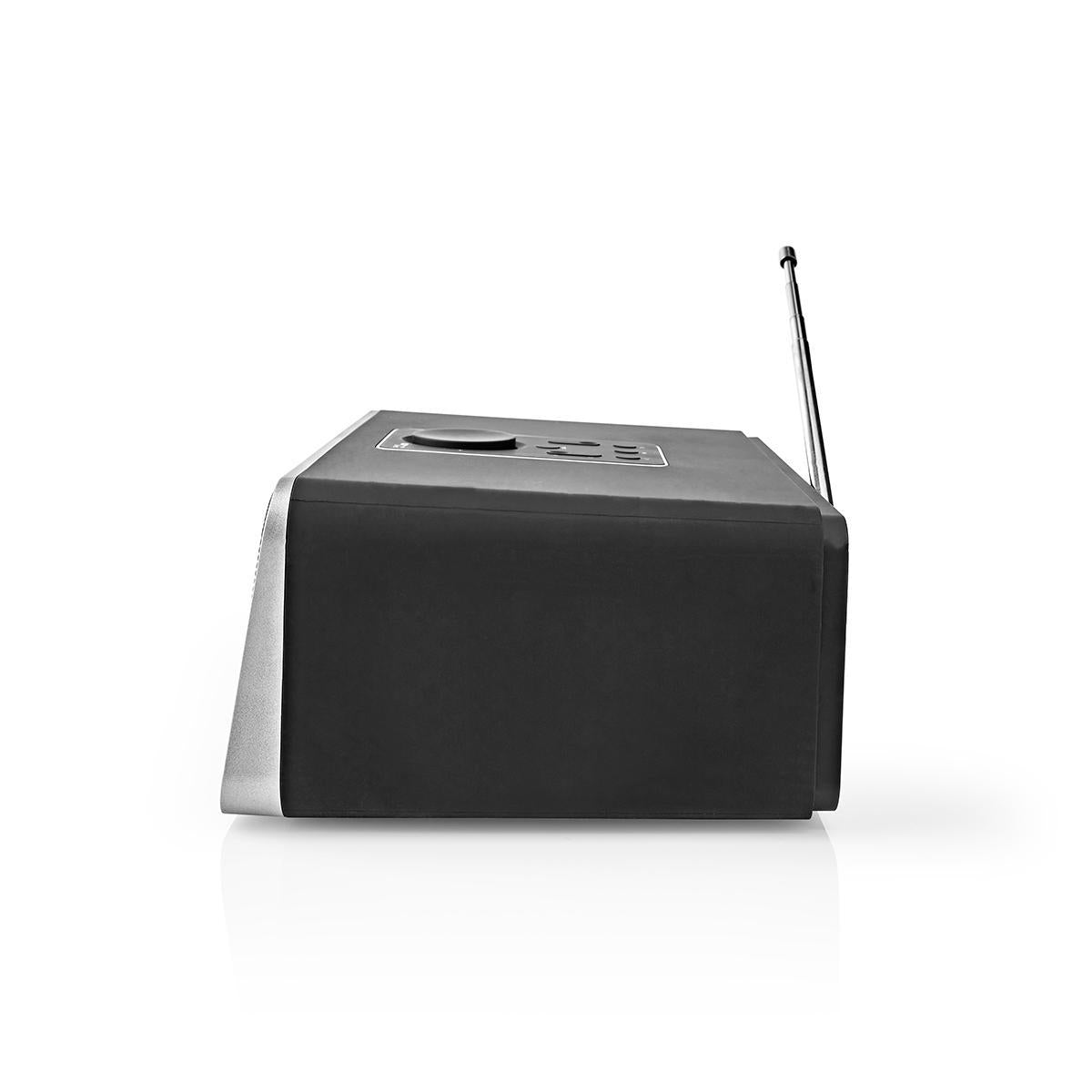 Internet Radio | Table Design | Bluetooth® / Wi-Fi | DAB+ / FM / Internet | 2.4 " | Colour Screen | 42 W | Remote controlled | App controlled | Headphone output | Alarm clock | Sleep timer | Black