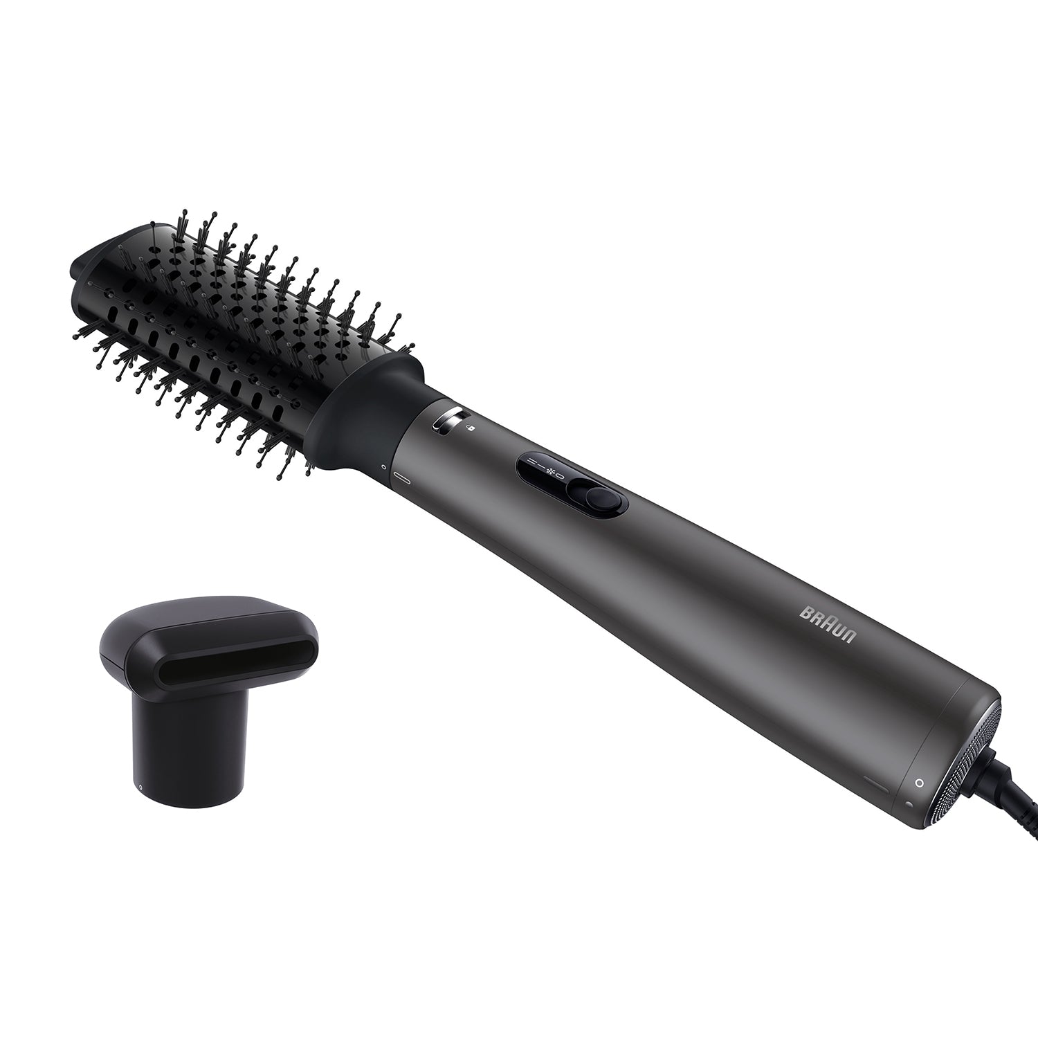 Ionic Hot Air Brush Styler 800W, 2 Attachments