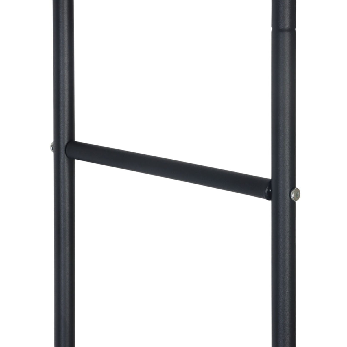 Iron Coat Rack with 2 Bars and Shelf