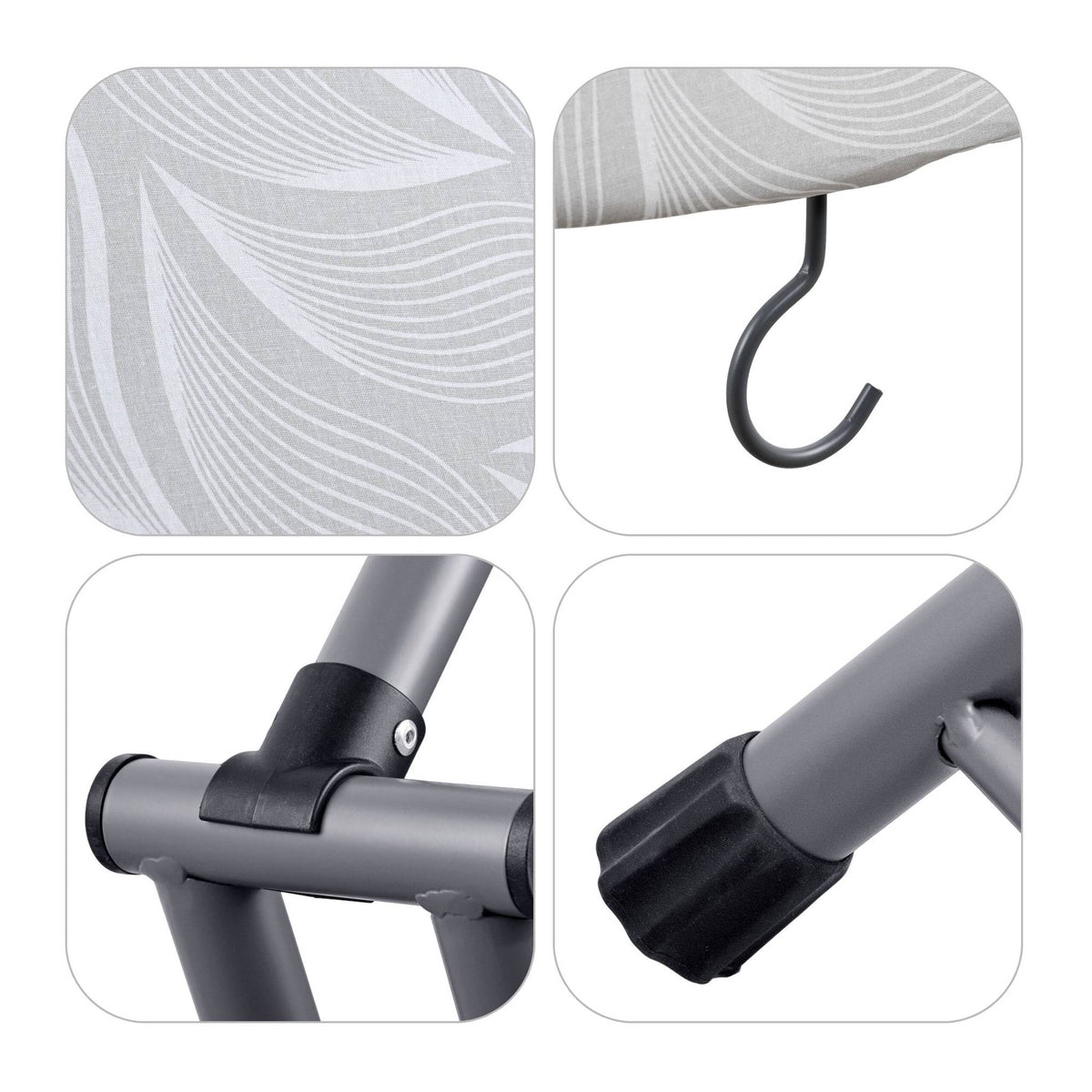 Ironing & Steamer Board, Multi-Position, 109.5 x 35.5 cm
