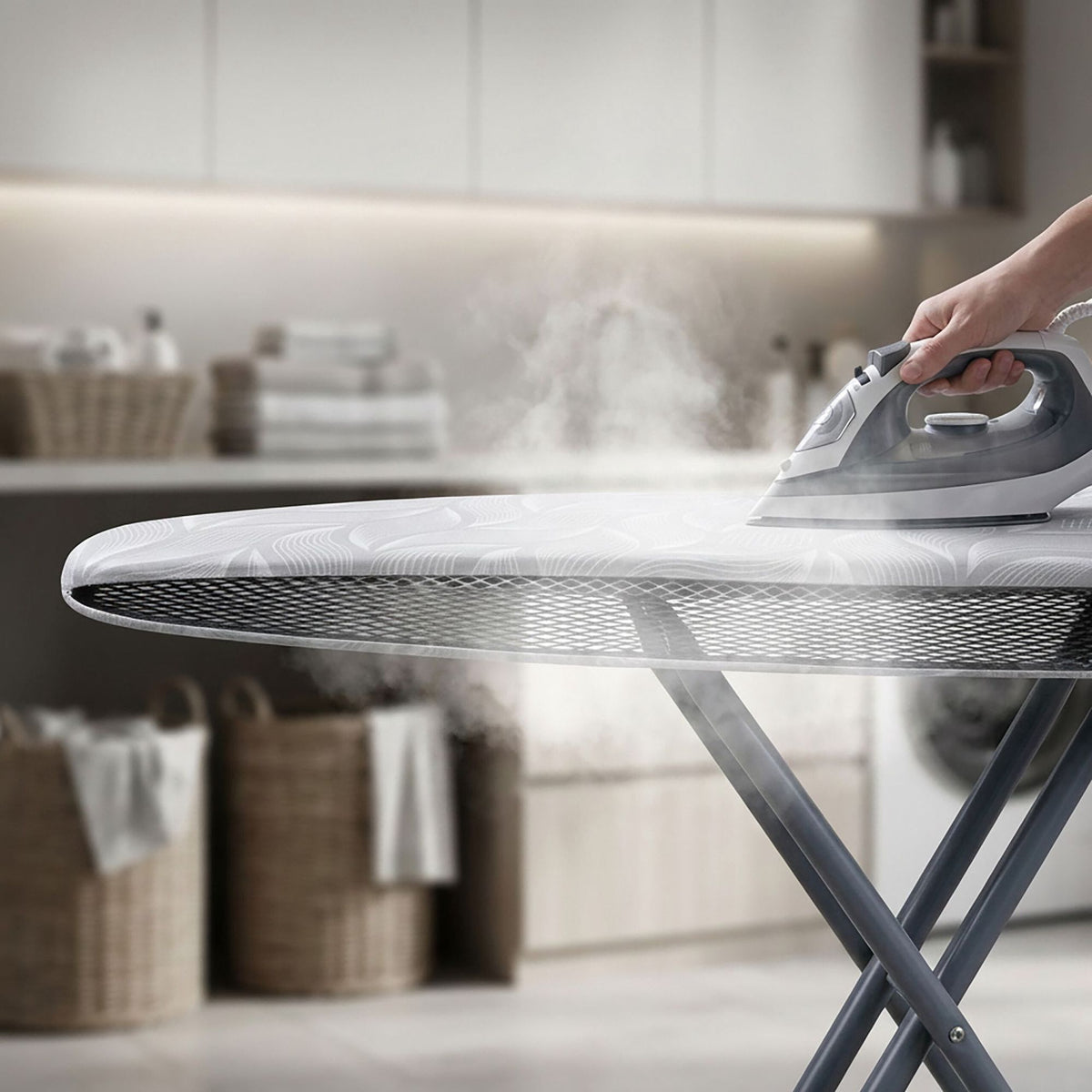 Ironing & Steamer Board, Multi-Position, 109.5 x 35.5 cm