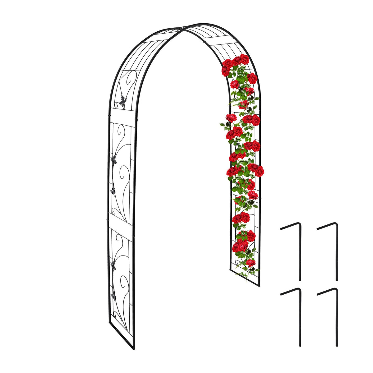 Iron rose arch