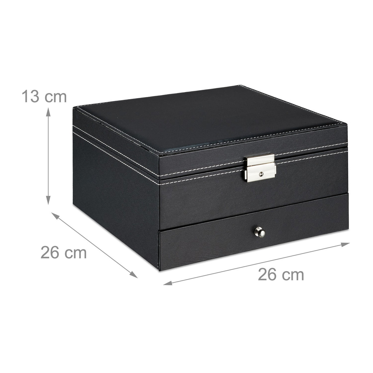 Jewelry storage with 3 levels
