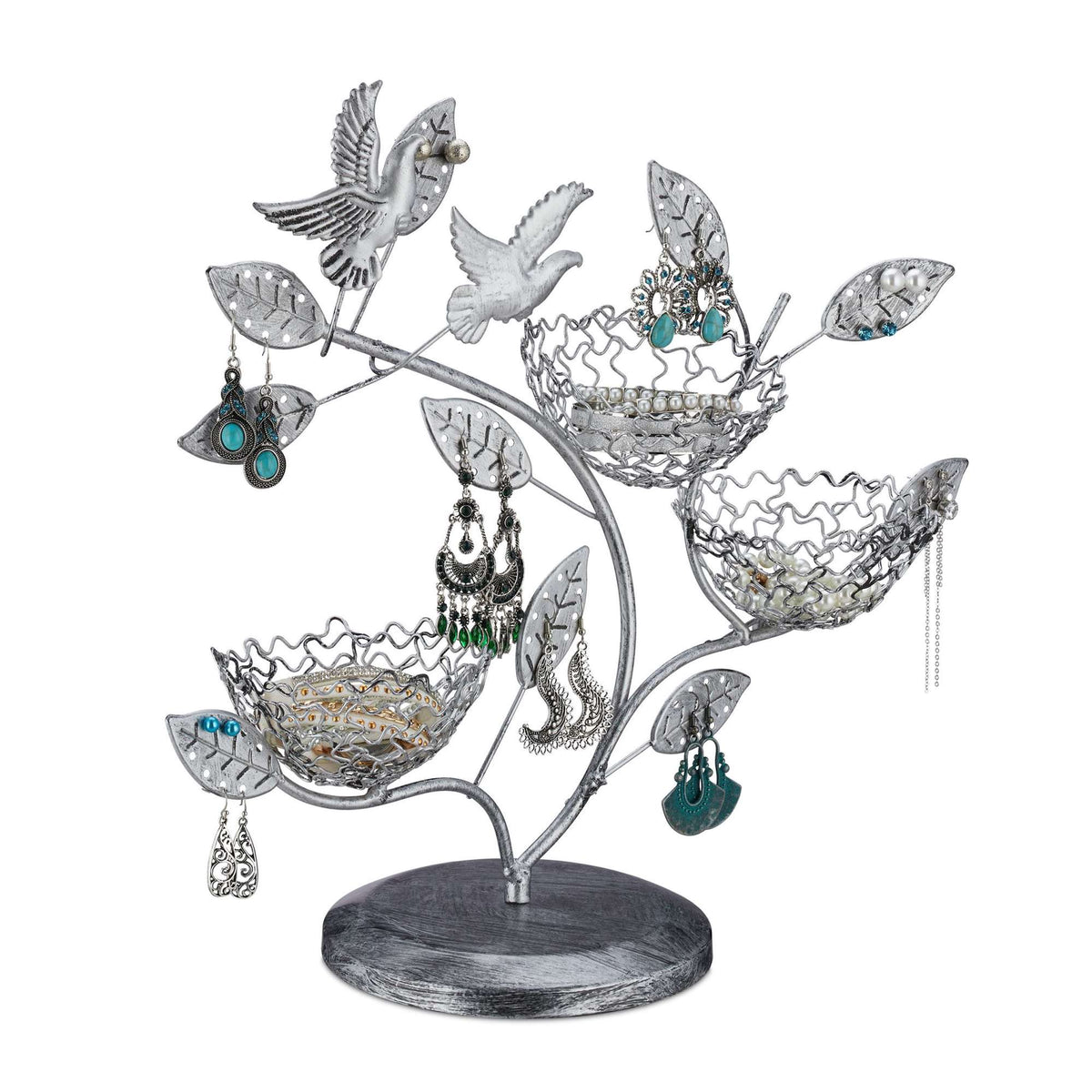 Jewelry tree for earrings and rings