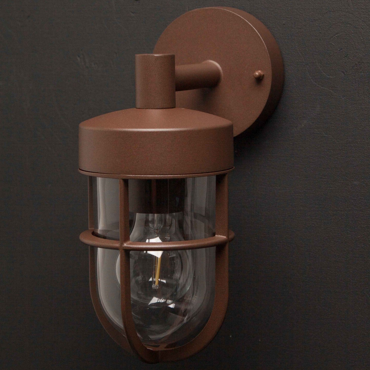 Jimmy Wall light E27 socket IP44 Corten