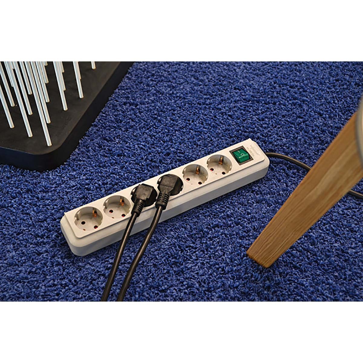 Junction box Eco-Line 3-Way 5.00 m White - Grounded Contact TYPE F