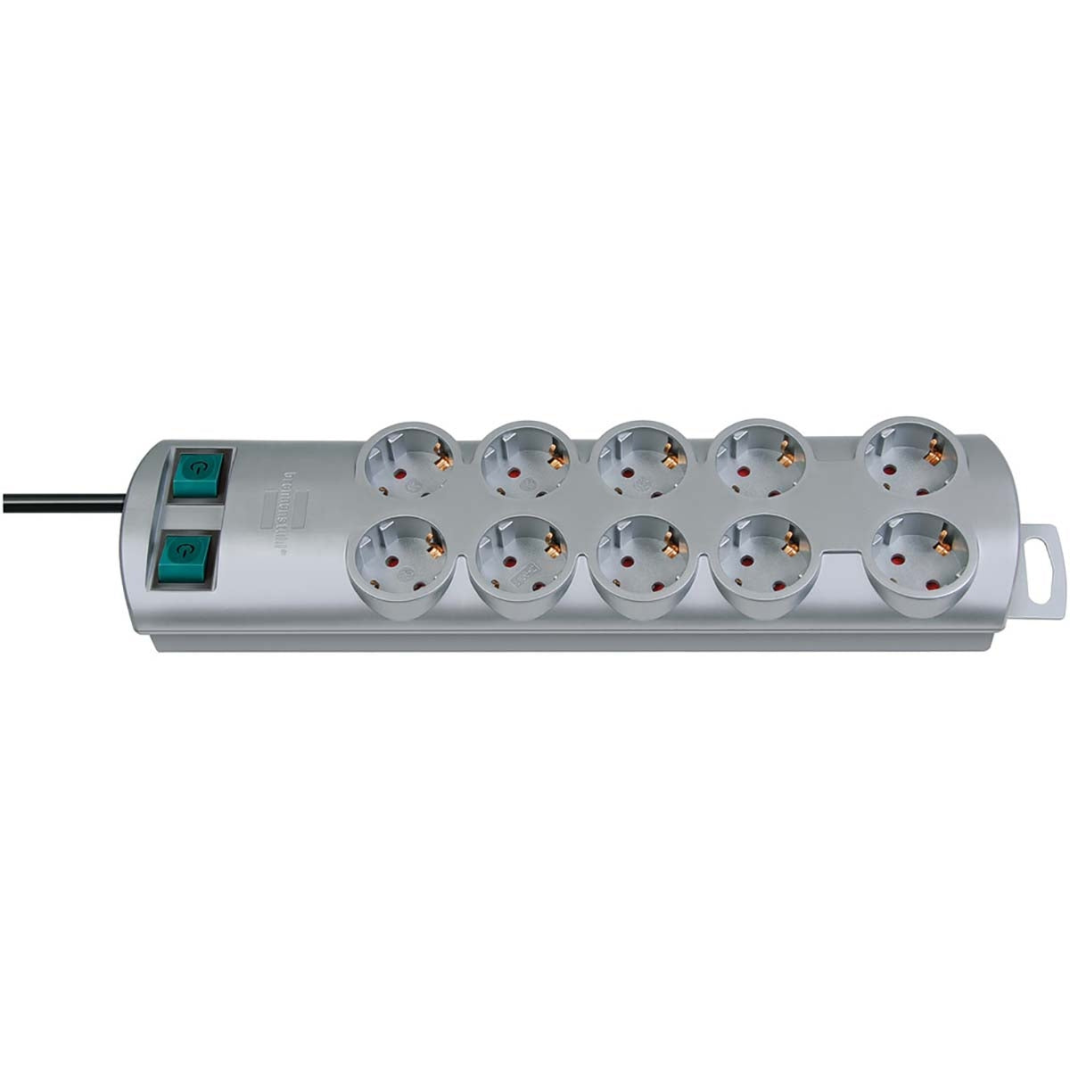 Junction box Primera-Line 10-Way 2.00 m Silver - Grounded Contact TYPE F