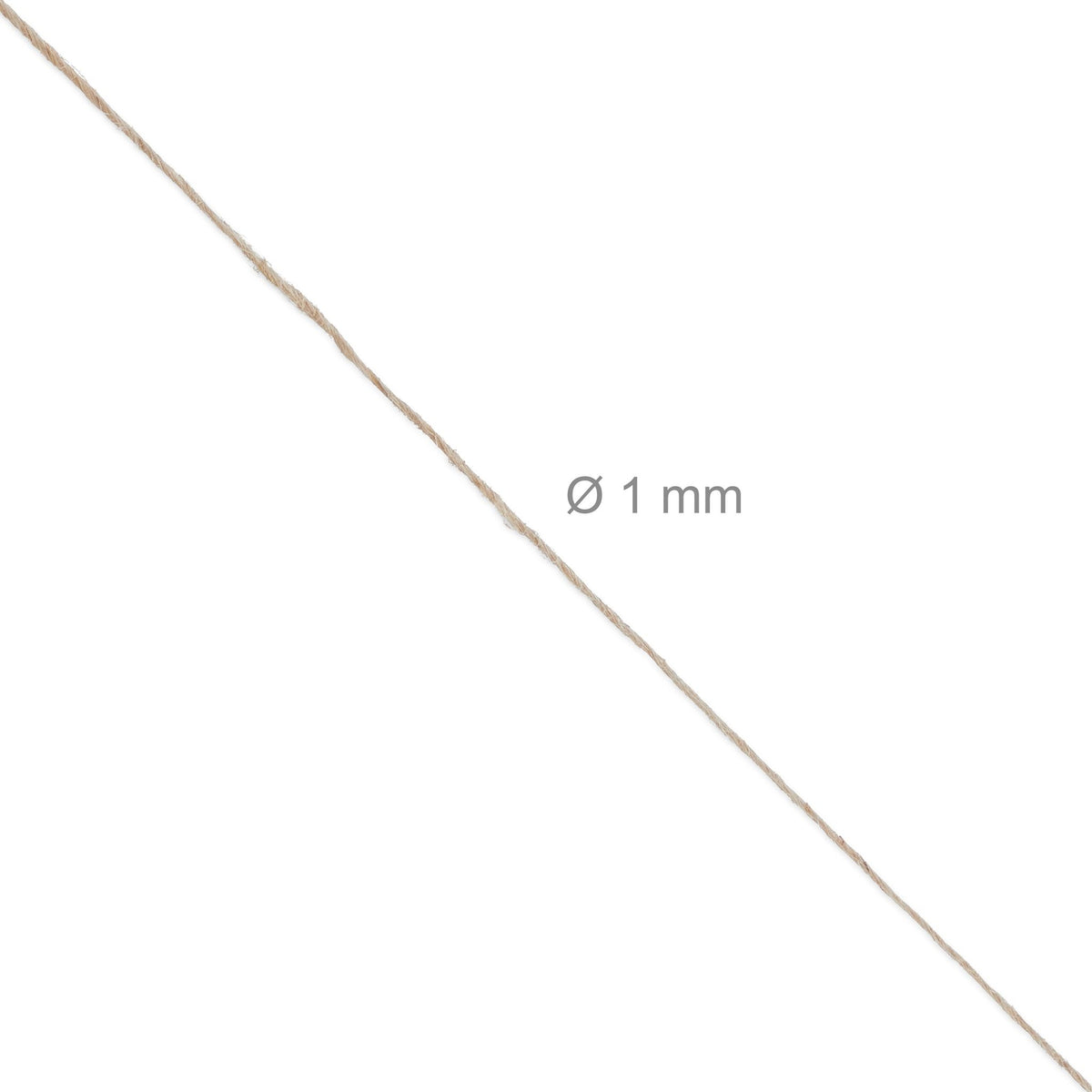 Jute cable 1 mm x 100 m set of 6