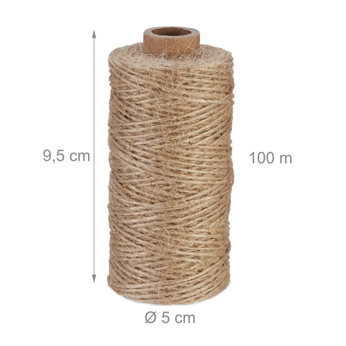 Jute cable 1 mm x 100 m set of 6