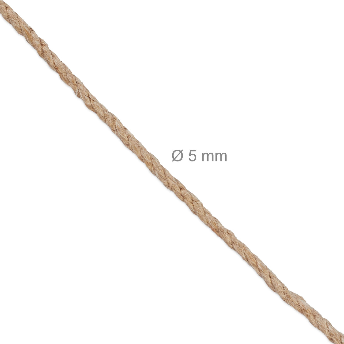 Jute cable 5 mm x 50 m set of 2