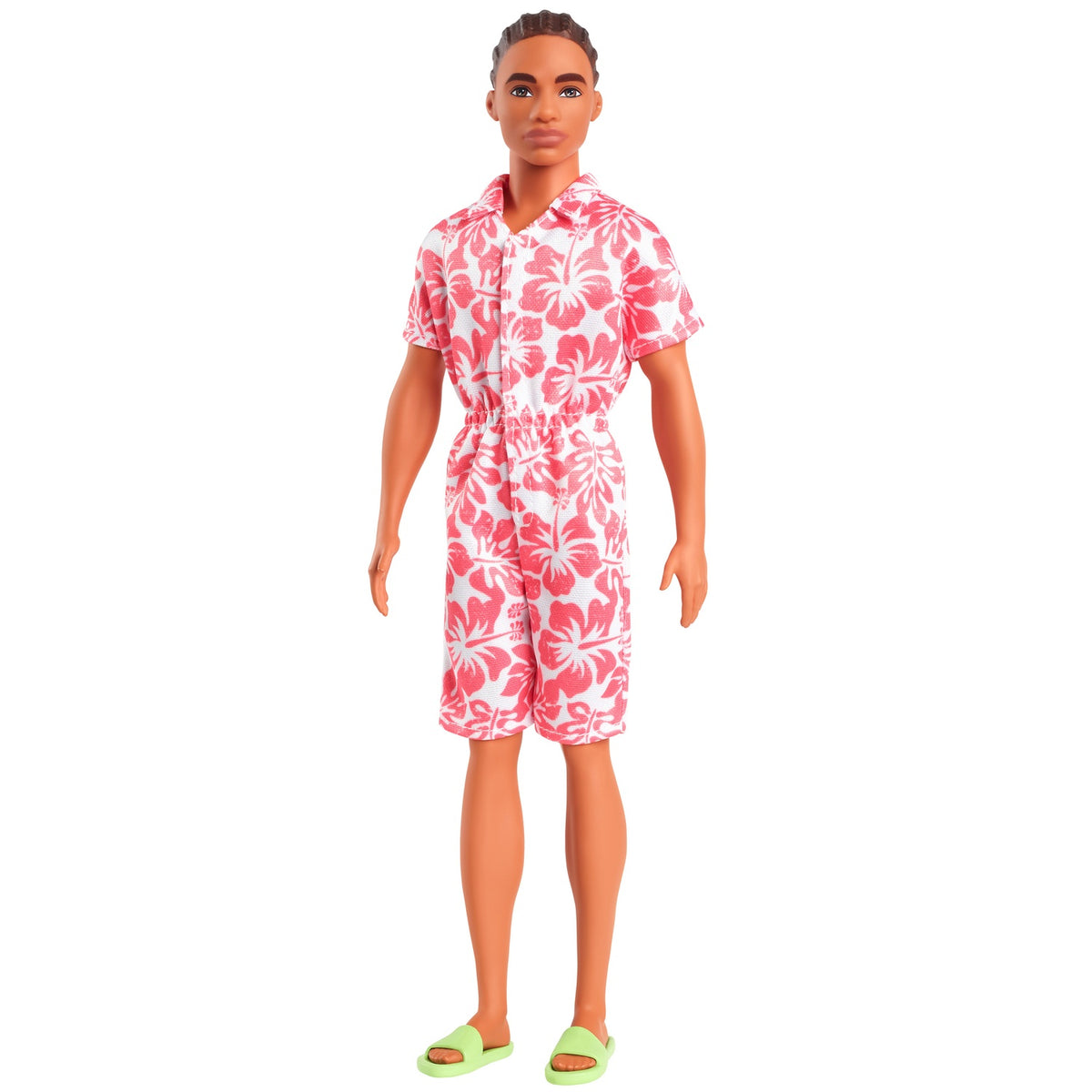 Ken Fashionista Doll, Floral Boiler Suit & Flip-Flops