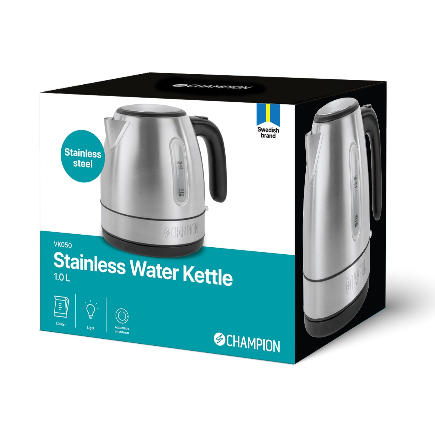 Kettle 1.0L VK050 Stainless