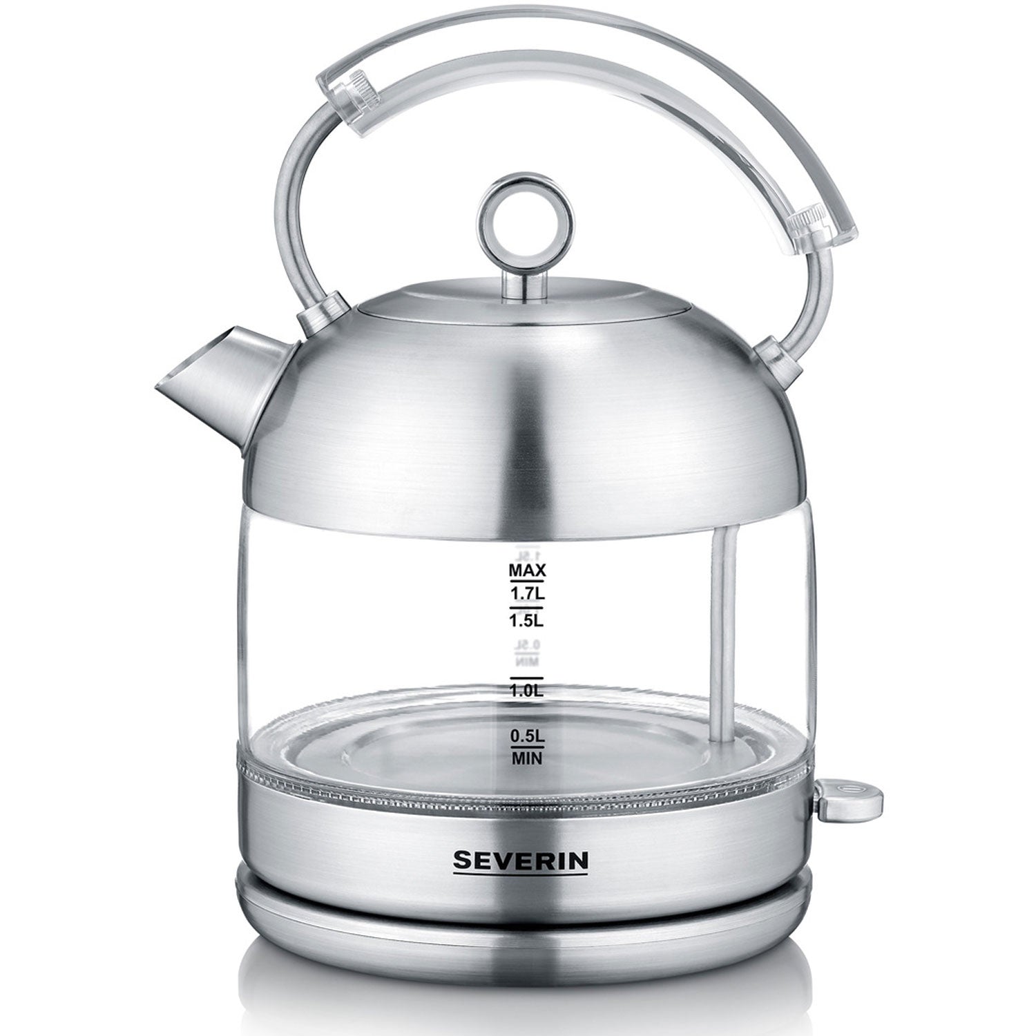Kettle 1.7L 2400W Brushed steel/Glass WK3459