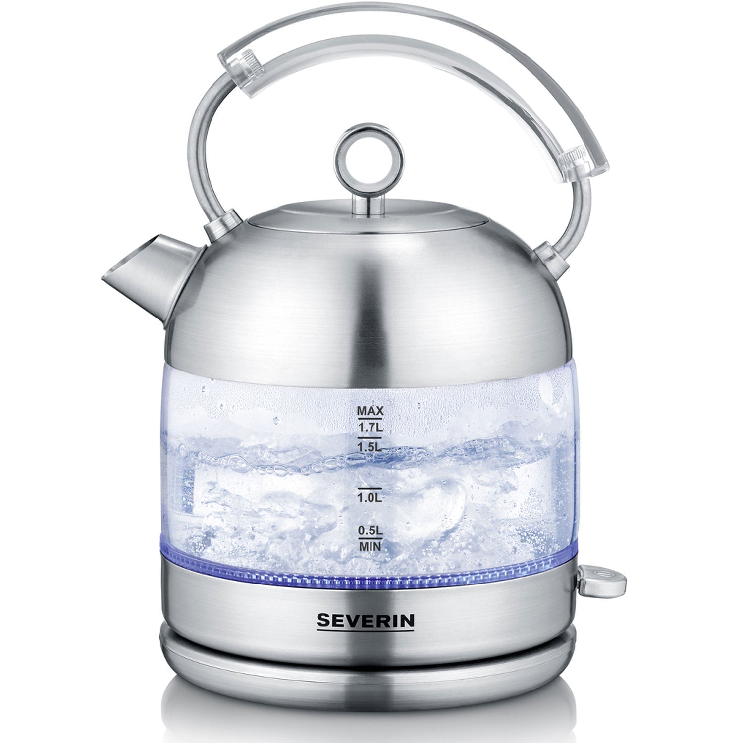 Kettle 1.7L 2400W Brushed steel/Glass WK3459