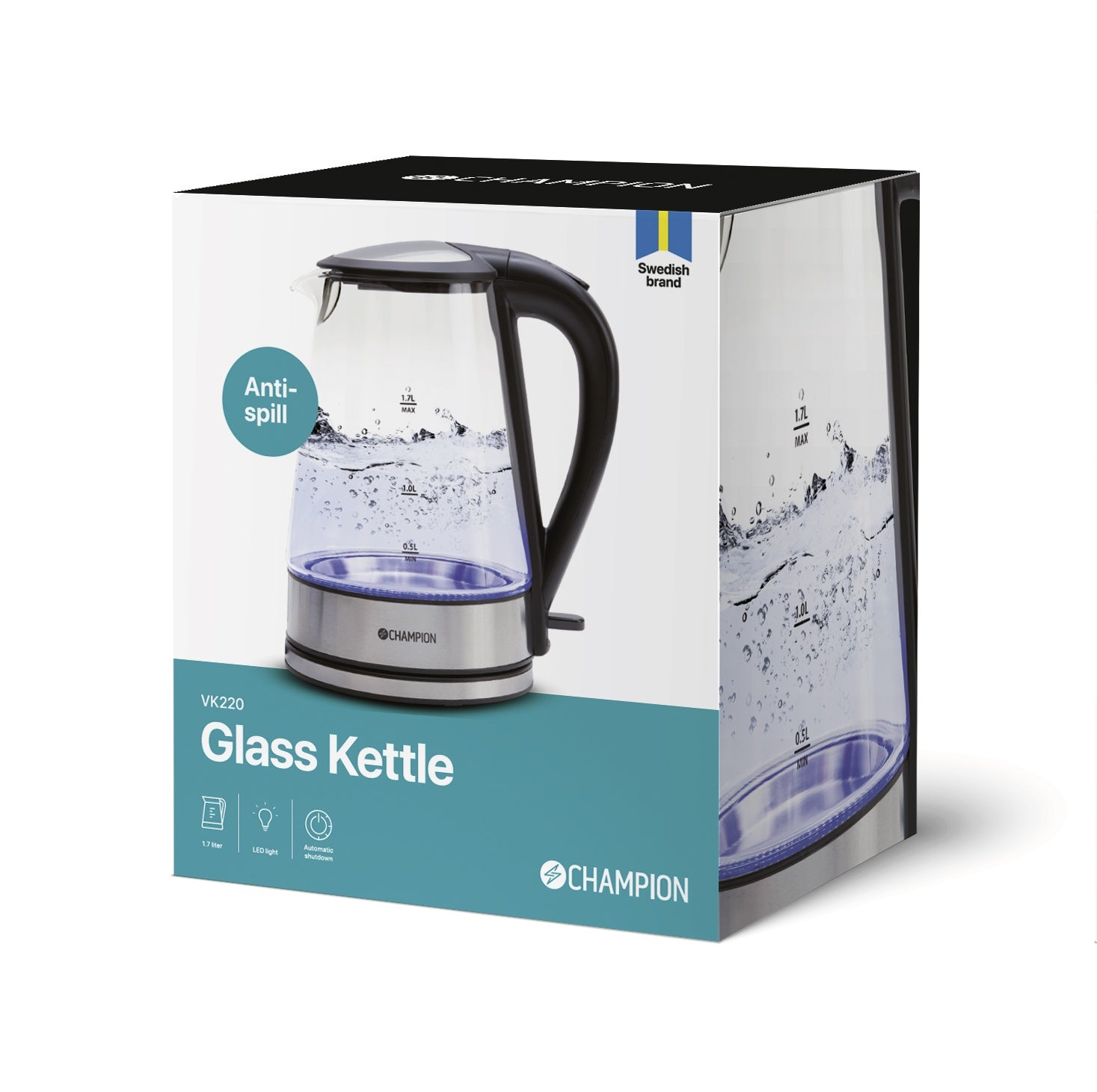 Kettle 1.7L VK220 Glass
