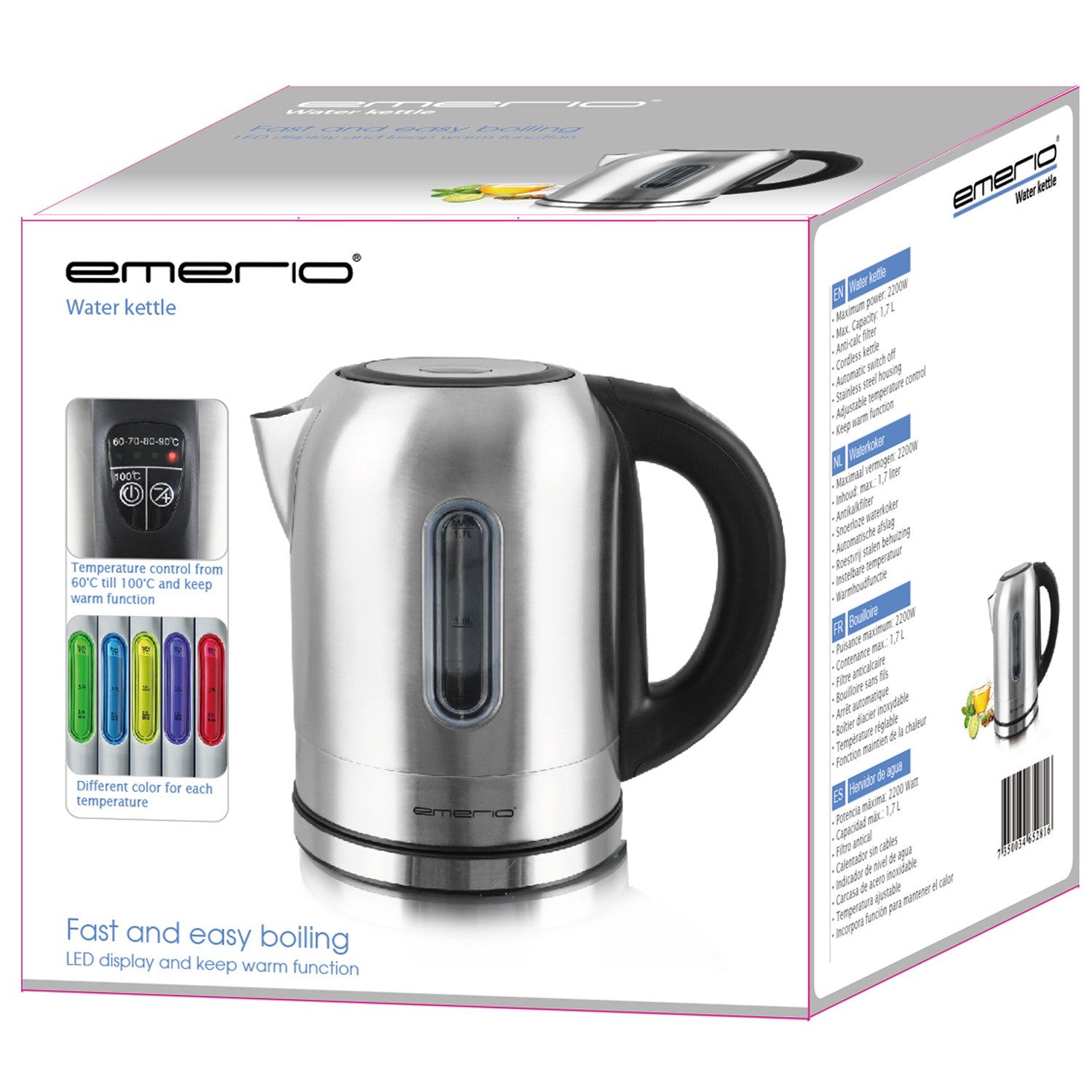 Kettle 1.7l Temp Set