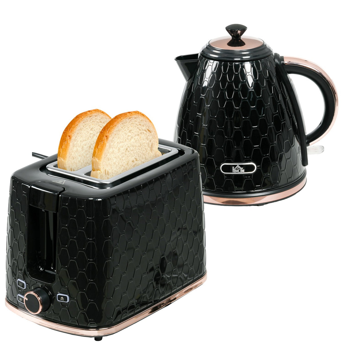 Kettle and Toaster Set, 1.7L, Multi-Mode, LED Display