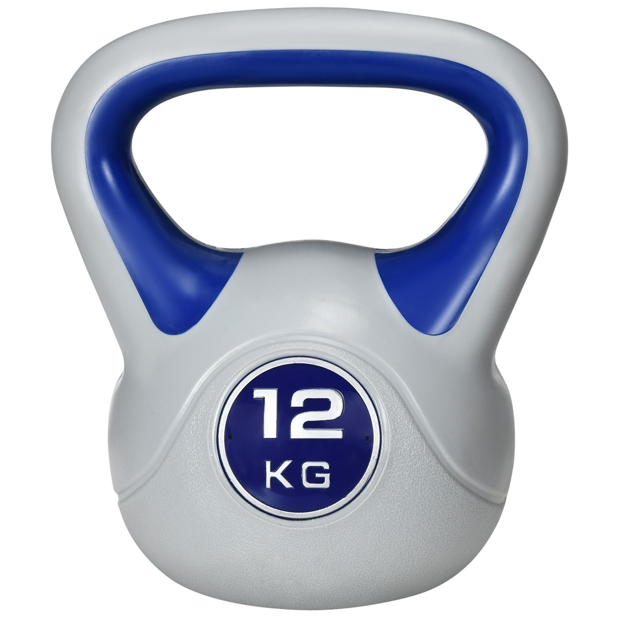 Kettlebell 12 Kg Floor-Friendly Kettlebell For Strength Training And Fitness, Blue