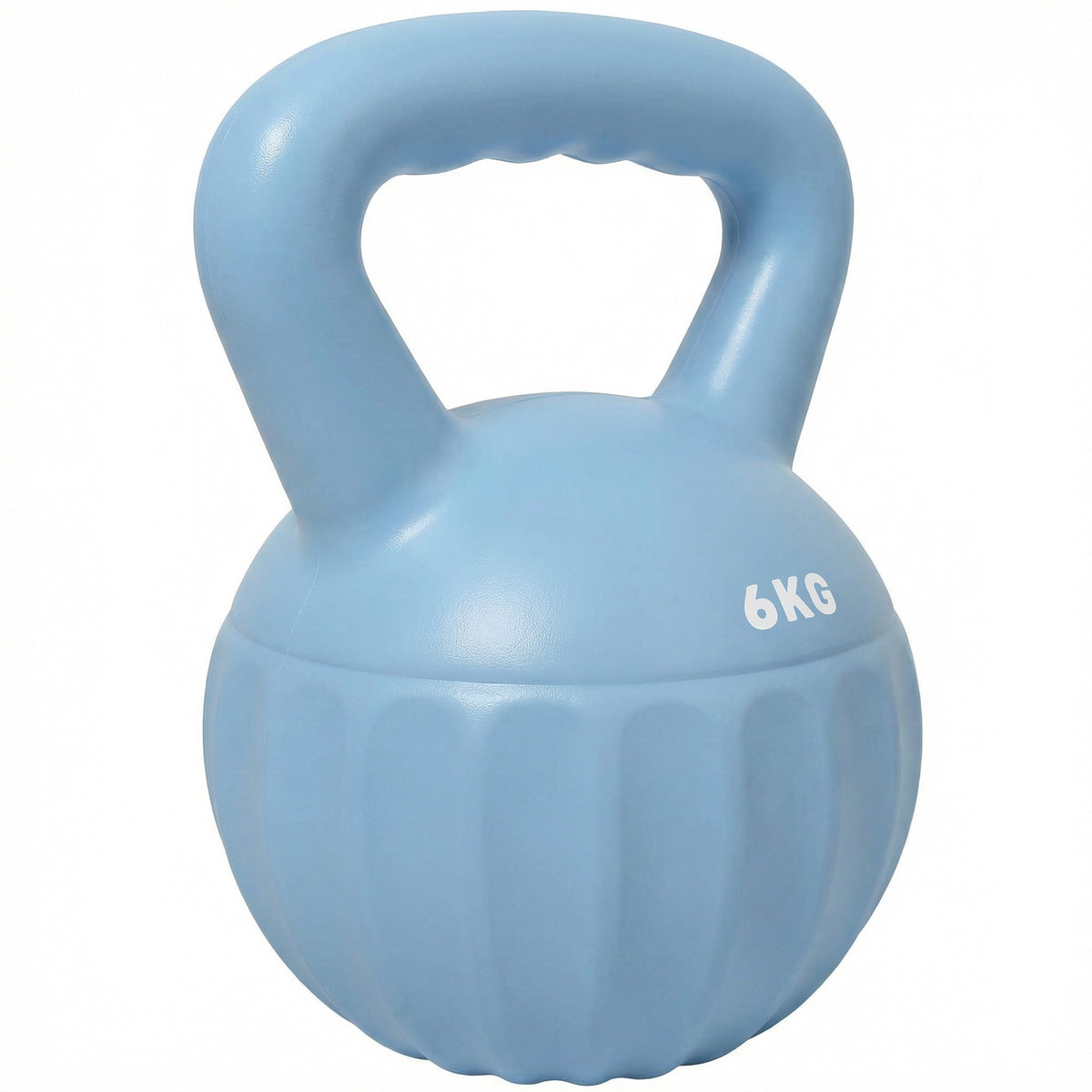 Kettlebell 6kg Sand-Filled, Non-Slip Grip, Blue