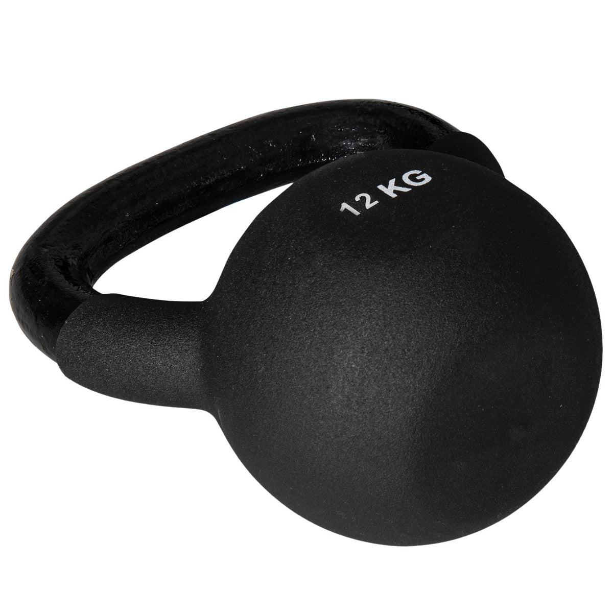Kettlebell Cast Iron Neoprene Coating Floor-Friendly Swing Dumbbell Black 12 Kg